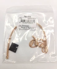 Pandora #583090C00-2 Pandora Studded Chain Slider Bracelet Rose Gold SEALED