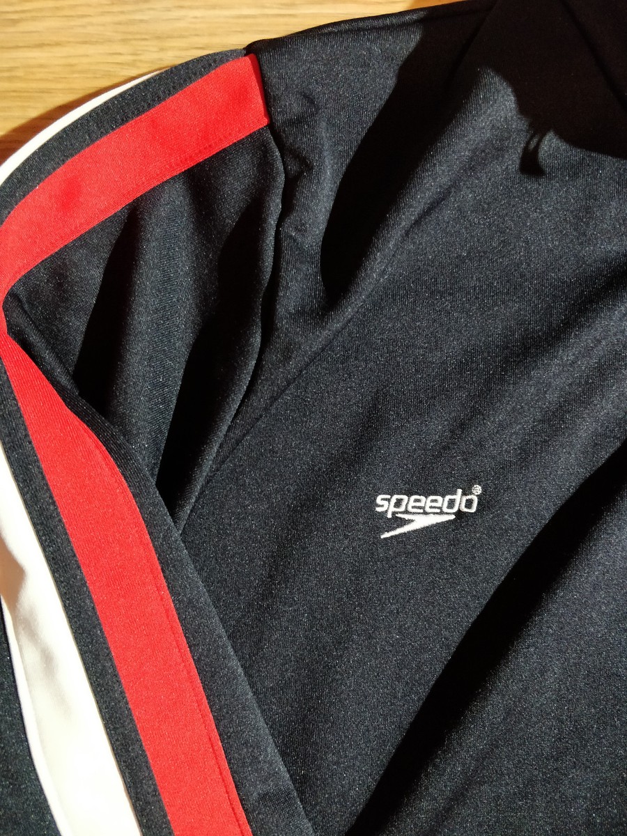 Speedo Vintage Mens Tracksuit Top Jacket Navy Blue | eBay