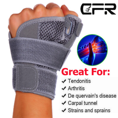 Thumb Brace Wrist Hand Support Splint Carpal Tunnel Arthritis Sprain Left&Right