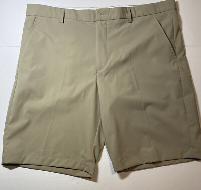 Greg Norman Men's Golf Shorts Light Khaki Size 38 Stretch