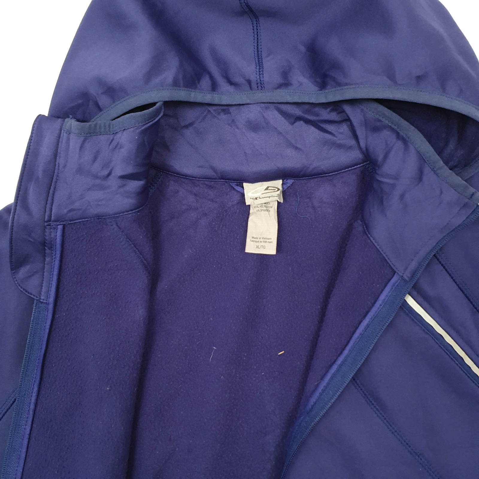CHAMPION Full Zip Softshell Hoodie Jumper Sweatshirt Womens XL image 3