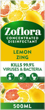 Zoflora Concentrated Disinfectant Lemon Zing 500ml 21.02 per litre