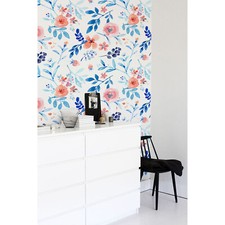 Watercolor Flowers Removable Botanical Decorative Wall Art. Sticker wall mural