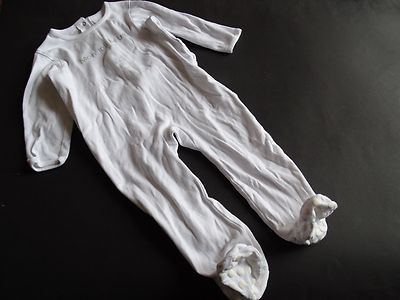 Vertbaudet white pyjamas one piece romper ''Mon joli Bébé'' size 18mois 81cm