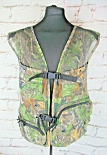 Field Staff Mossy Oak Camouflage Hunting Fishing Waistcoat with padded seat 