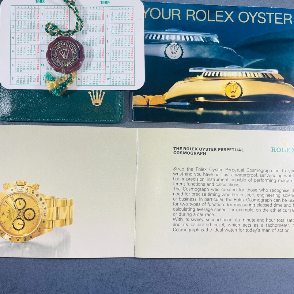 Rolex Daytona Booklet SET 1988 / ENG per ref. 16520 16523 16528 - Immagine 3 di 4