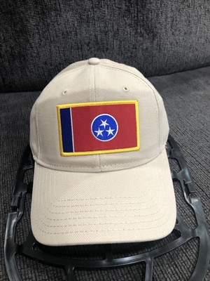 New Tennessee State Flag Embroidered Gold Border Patch Adjustable Baseball Cap