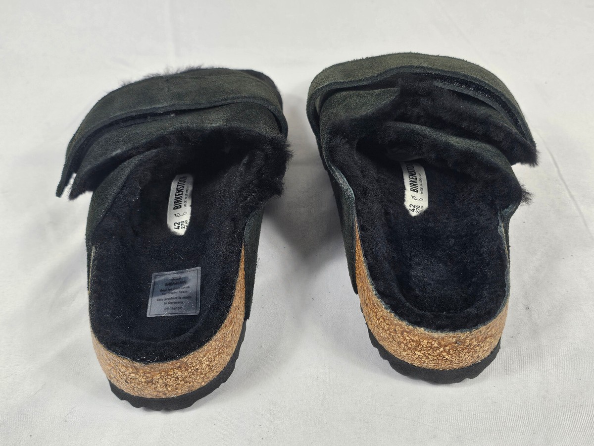 Birkenstock Kyoto Shearling Regular Fit - Pantolette flach black 