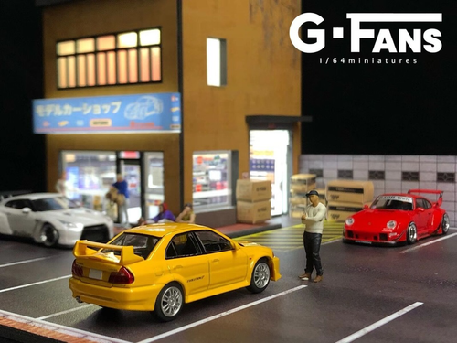 Diorama 1/64 Car Garage Model Store Backdrop Parking Lot Lighting Scenery Model - Picture 5 of 11