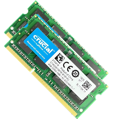 Crucial PC3-8500 8GB 4GB SO-DIMM 1066 MHz PC3-8500 DDR3 Memory (CT4G3S1067M) - Picture 3 of 10