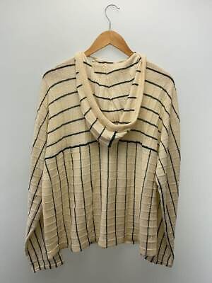 NKNIT 24SS stripe KNIT towel hoodie 0 acrylic ivory border NKNIT 24SS stripe KNIT towel hoodie 0 acrylic ivory border