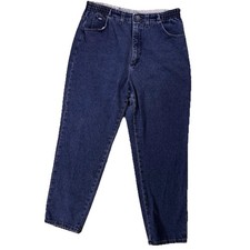 Vintage 90s Mom Jeans Lee Relaxed Fit Denim, Elastic Waist, Tapered Unknown Size