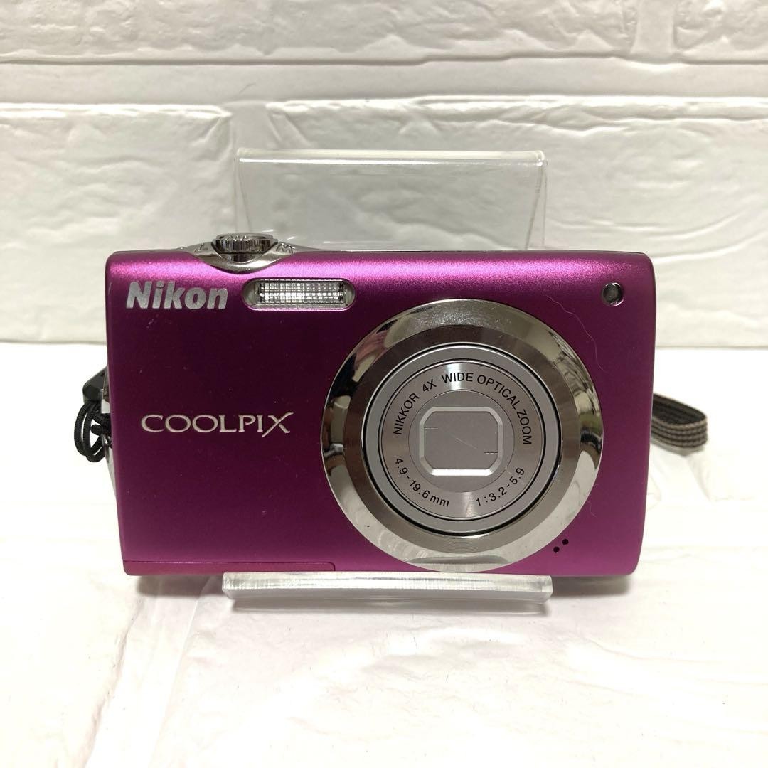 Nikon COOLPIX S3000 Pink Operation confirmed From JAPAN