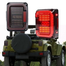 Paar LED Rückleuchten Bremsleuchten Blinker Für Jeep Wrangler JK JKU 2007-2018