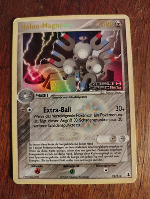 Nintendo Pokémon TCG Holon-Magneton 22/113 EX Delta Species Holo Rare DE 2006