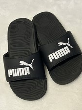 Puma Cool Cat 2.0 Sandals Kids US 1 Black Slip On Round Toe Slide,Preowned