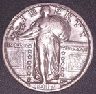 1917 TYPE 2 STANDING LIBERTY 25C , HIGH GRADE