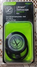 Littman Stethoscope Replacement Parts Kit NEW Eartips Diaphragm Rim Black SEALED
