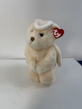 Ty Classic Plush SAINT - Praying Angel Bear With Halo  Wings w/Tag  Protector