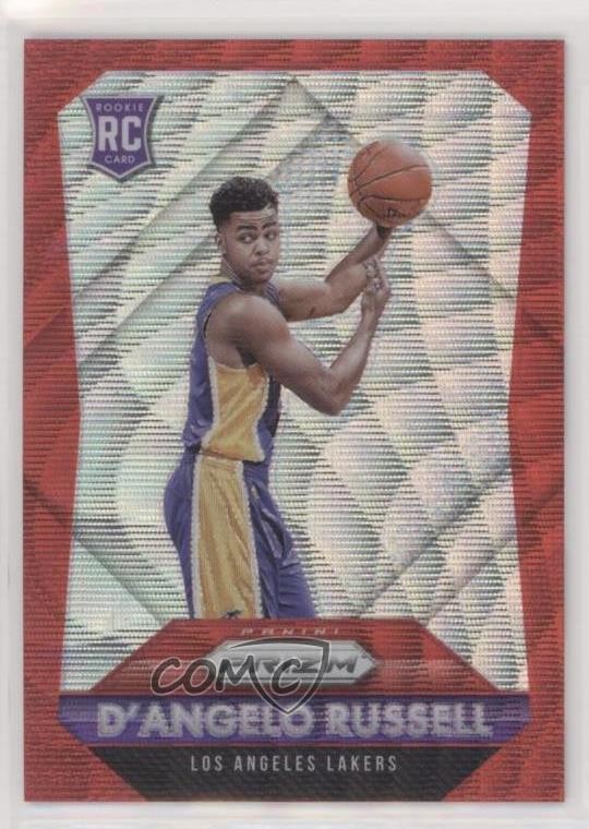 2015-16 Panini Prizm Rookies Ruby Wave Prizm 150/350 D'Angelo Russell #322 4n2