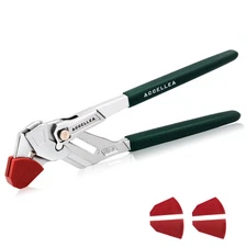 10-Inch Pliers Wrench, Tongue and Groove Pliers with Jaw Protectors, 2" Jaw C...