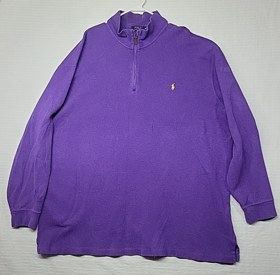 Felpa vintage anni 90 Polo Ralph Lauren pony ricamata 4XL