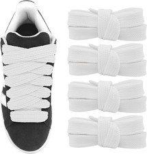 2 Pairs 3/4''Fat Shoe Laces, 36''-63''Length Flat Thick Wide Jumbo Shoelaces