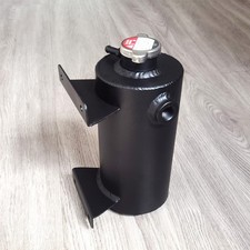 Universal 1.4l Aluminum Expansion Fill Tank Coolant Reservoir Round Style Wcap