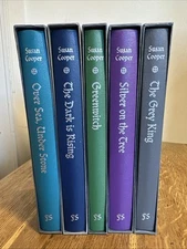 The Dark is Rising 5 Vol DOUBLE SIGNED Susan Cooper & Laura Carlin UK Folio HBs