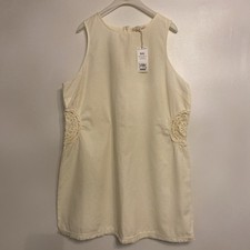 Next-Gorgeous Woman’s Cream linen Cotton Blend Summer, Beach dress size 20 BNWT