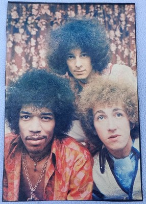 JIMI HENDRIX EXPERIENCE COLOUR NEWSPAPER PHOTO CIRCA LATE 60s EARLY 70s Psych