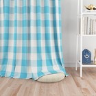 Buffalo Check Window Curtains 92 inches Long Living Room Cotton Curtain Panel...