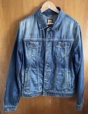 Jeansjacke, Herren, Boss Orange, Gr. XL, hellblau vintage, gebraucht