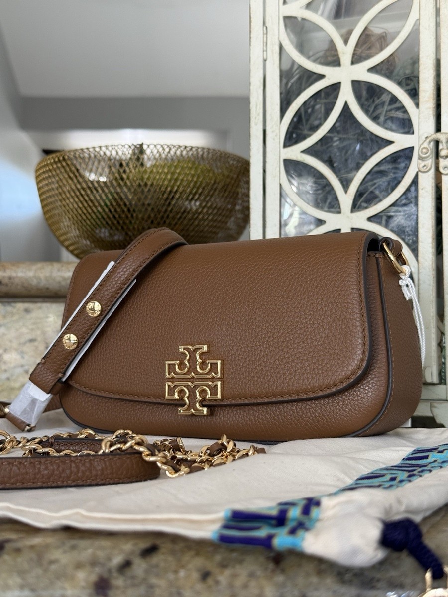 525+! New Tory Burch BRITTEN CONVERTIBLE CROSSBODY In Moose | eBay