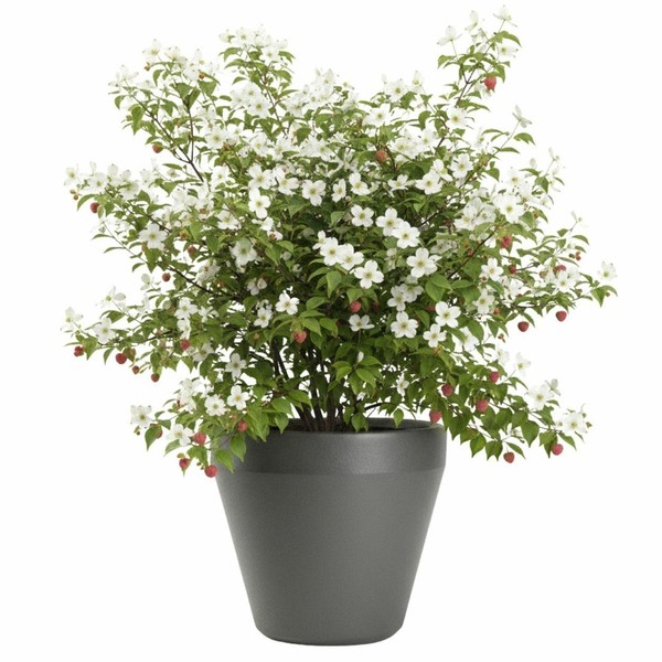 Howhomely Blumentopf ÜBertopf Pflanzgefäß BlumenküBel Grau Pflanztopf H41Xb46Cm-image