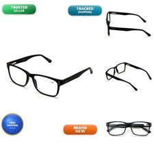 V.W.E. Men Premium Rectangle Stainless Steel Reading Glasses - Wide Fitment