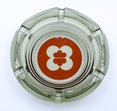 Vintage Hyatt Regency Hotel Glass Ashtray 1970's