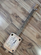 WEEKLYHOUSE CIGAR BOX GUITAR ACOUSTIC ELECTRIC 3 STRING Snake Oil