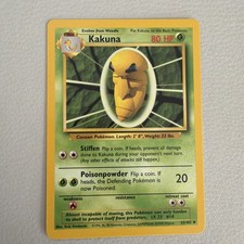 Pokémon TCG Kakuna Card Base Set Unlimited Uncommon 1999 33/102 NM