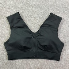 Tommie Copper Sports Bra Womens XL Black Compression Znergy Shoulder Support