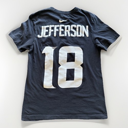 Nike Justin Jefferson Trikot T-Shirt S schwarz #18 Minnesota Vikings NFL Tee Herren