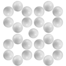 25Pcs Round Foam Balls DIY Craft Project for School Ornament Decor