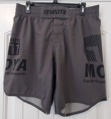 MOYA BRAND ONYX GREY GRAPPLING MMA SHORTS