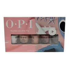 OPI Minis - Nudes On The Fly 5pc Nail Lacquer Set, Travel Friendly 0.125 fl oz