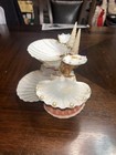 Handmade Seashell Tiered Trinket Dish Display Stand w/ Pearls & Starfish — photo 3