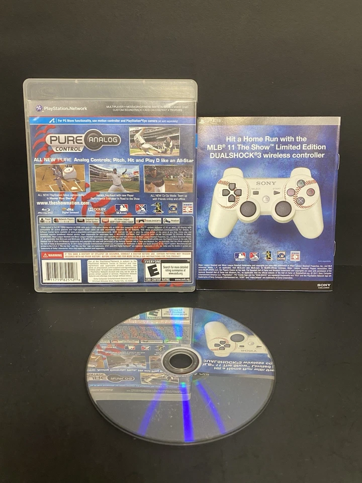 PS3 Playstation 3 Move Baseball Game MLB 11 THE SHOW Complete w Manual TESTED! - Image 2 of 2