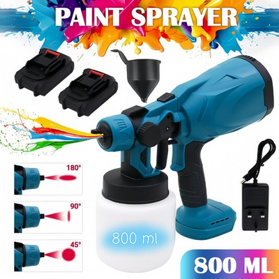#ad #ad HVLP Cordless High Pressure Paint Sprayer Electric Spray Gun Kit w 2 Battery $40.99