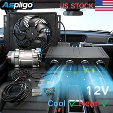 Underdash Air Conditioner 12V 12000BTU Heat&Cool Condenser for Auto Truck Semi