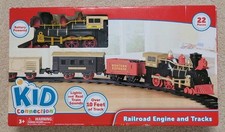 Kid Connection 22 Piece Railroad Engine & Tracks Train Set Battery Operated NIB