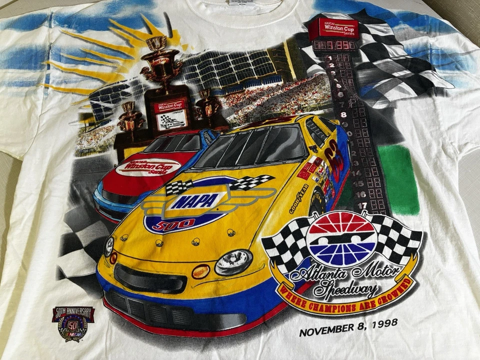 Camiseta Nascar Winston Cup 2XL de Colección Años 90 Talla 2XL Atlanta Motor Speedway Foto 4 de 4